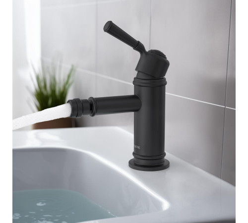 Смеситель для биде Aquanet Классик матовый черный AQ1518MB