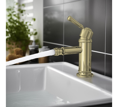 Смеситель для биде Aquanet Классик полированное золото AQ1518PG