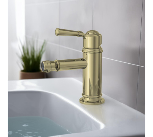 Смеситель для биде Aquanet Классик полированное золото AQ1518PG