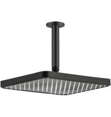 Верхний душ Aquanet AQ2071MB прямоугольный потолочный 305х205х25 мм матовый черный AQ2071MB