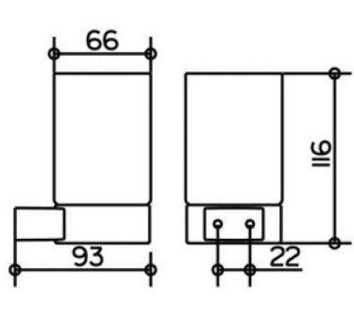 Держатель стакана KEUCO PLAN с хрустальным стаканом хром 14950019000