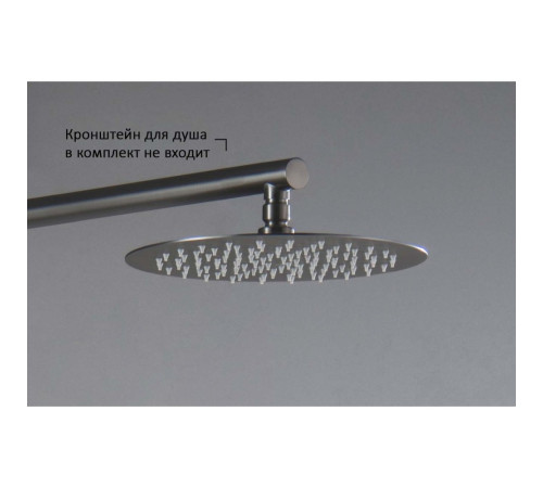 Верхний душ Aquanet AQ2073BGM круглый 250х2 мм оружейная сталь AQ2073BGM