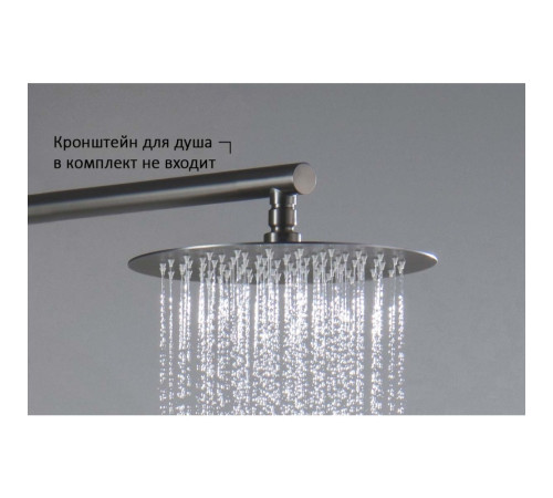 Верхний душ Aquanet AQ2073BGM круглый 250х2 мм оружейная сталь AQ2073BGM