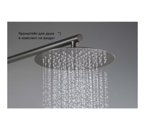 Верхний душ Aquanet AQ2073BGM круглый 250х2 мм оружейная сталь AQ2073BGM