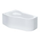 Ванна акриловая асимметричная Triton Ибица XL 160х100 см левосторонняя белая 1.WH11.2.036