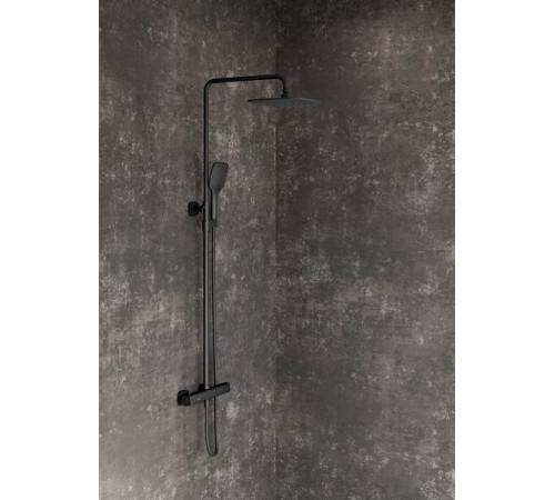 Душевая стойка с термостатическим смесителем и ручным душем RAVAK TD F 091.20/150 черный X070160