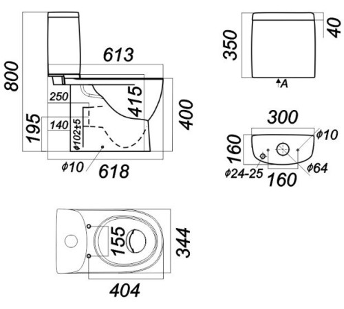 Унитаз-компакт FEST Comfort белый WC.CC/Fest/2-DM/WHT.G/S1