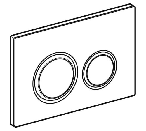 Клавиша смыва Geberit Sigma21 двойная стекло белое/хром 115.884.SI.1