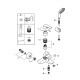Смеситель для ванны GROHE Eurosmart с душевым набором Tempesta 110 хром 25276003
