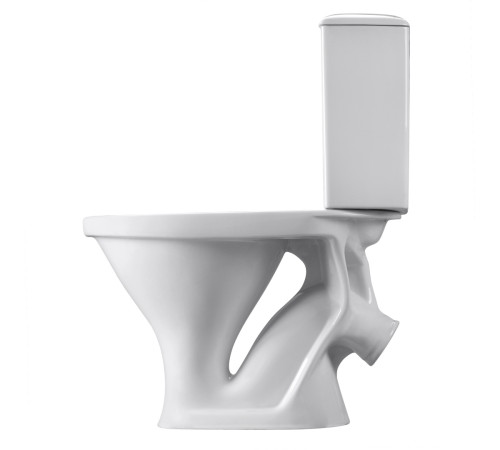 Унитаз-компакт Sanita Вест белый сиденье полипропилен косой выпуск 1.P201.8.S00.00B.F