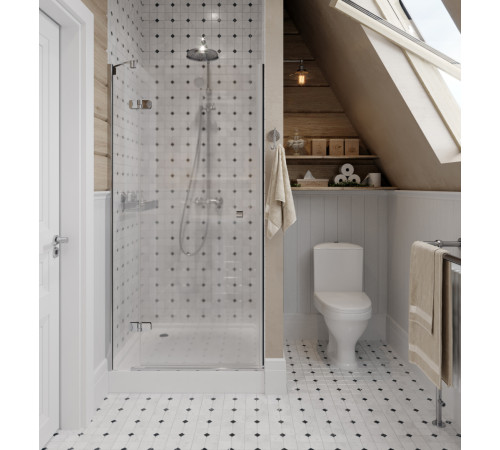 Унитаз-компакт Sanita Вест белый сиденье полипропилен косой выпуск 1.P201.8.S00.00B.F