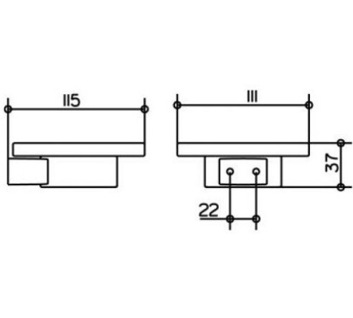 Мыльница KEUCO PLAN с хрустальной чашей хром 14955019000