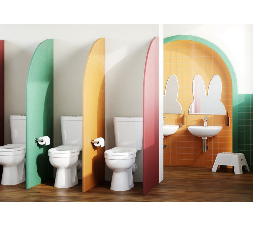 Унитаз-компакт Santek Каспер прямой выпуск сиденье полипропилен 1.WH50.1.741