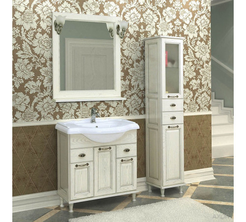 Зеркало AQUATON Жерона 85 белое серебро 1A158702GEM20