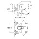 Смеситель для ванны GROHE BauLoop наружный хром 23602001
