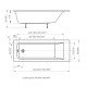 Ванна акриловая Triton Калибри 180х80 см прямоугольная KL180-0000001