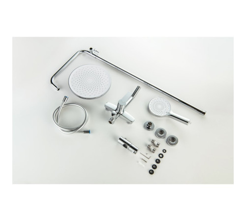 Душевая система Aquanet Лугано AQ2740CR со смесителем для ванны 255 мм хром AQ2740CR