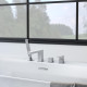 Смеситель на борт ванны Aquanet Libra на 4 отверстия AQ1648CR