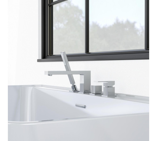 Смеситель на борт ванны Aquanet Libra на 4 отверстия AQ1648CR