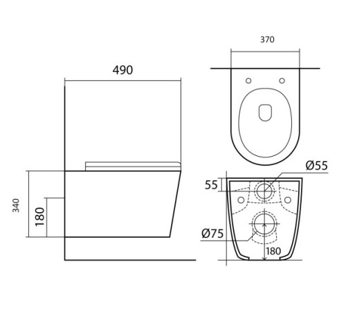Комплект инсталляции AQUATEK ВЕГА cmp-017 рама INS-0000012 кнопка KDI-0000017 унитаз AQ1904-00 cmp-017