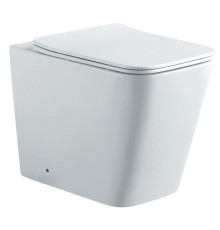 Унитаз напольный приставной безободковый Aquatek Либра New 540х355х410 мм с сиденьем микролифт AQ1908N-00