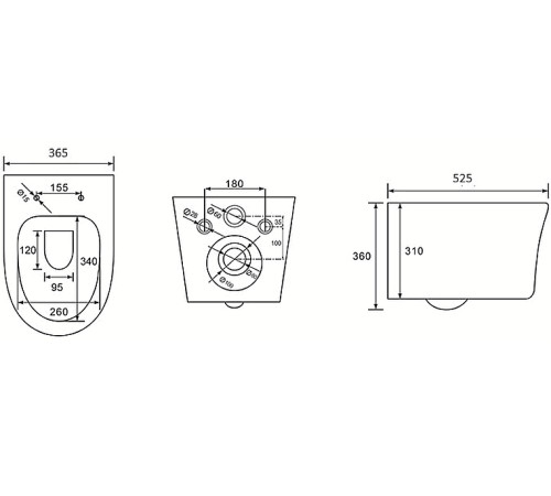 Комплект инсталляции AQUATEK НИКА (рама INS-0000012, унитаз AQ2009-00 soft-close) INS-0000012/AQ2009-00