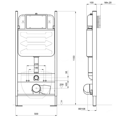 Комплект инсталляция с унитазом Aquatek Либра New (INS-0000012, AQ0530N-00) ЛИБРА N