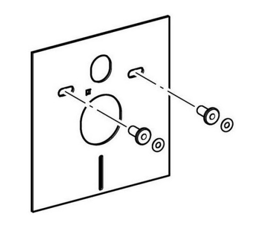 Звукоизолирующая прокладка Geberit для унитаза и биде 156.050.00.1