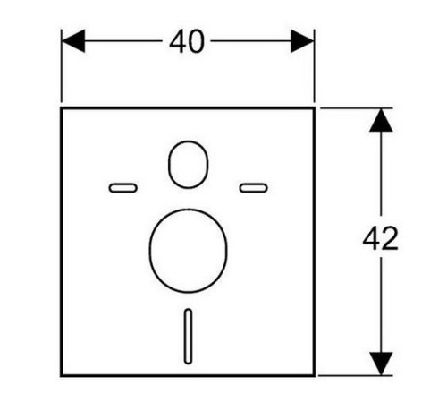 Звукоизолирующая прокладка Geberit для унитаза и биде 156.050.00.1
