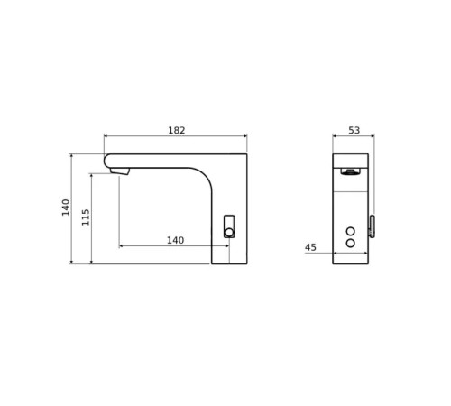 Смеситель для раковины электронный AQUATON Лира AQ5410CR