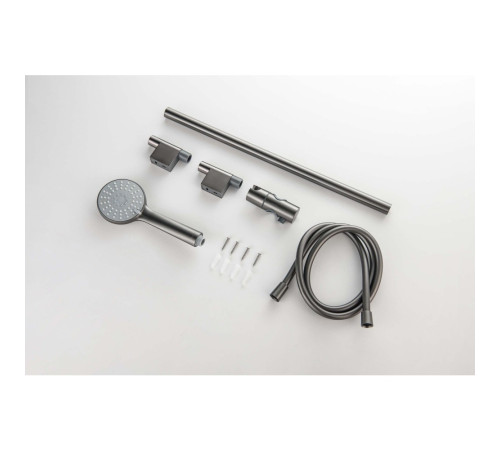 Душевой гарнитур Aquanet Бетта 3jet 65 см оружейная сталь AQ2017BGM