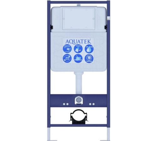 Комплект инсталляции 4 в 1 Aquatek Поларис (рама Standard, унитаз AQ0700-00, сиденье soft-close, панель KDI-0000016) ПОЛАРИС-016