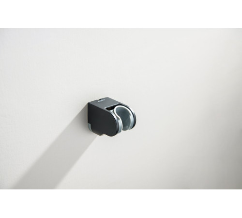 Держатель ручного душа Aquanet матовый черный AQ2405MB