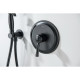Набор с гигиеническим душем Aquanet Классик со смесителем матовый черный AQ1519MB