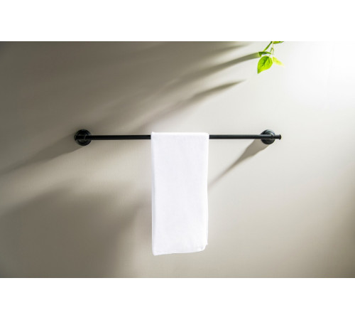 Полотенцедержатель Aquanet Классик 600 мм матовый черный AQ4514MB