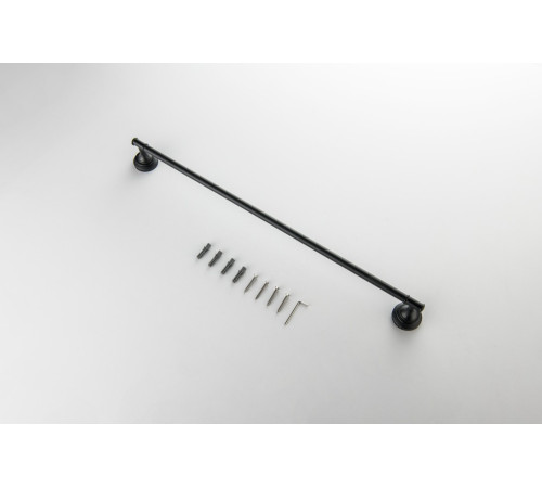 Полотенцедержатель Aquanet Классик 600 мм матовый черный AQ4514MB