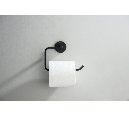 Бумагодержатель Aquatek БЕТТА квадратный матовый черный AQ4608MB