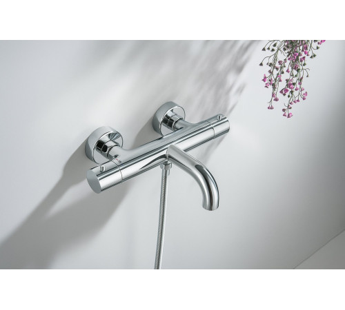 Смеситель для ванны термостатический Aquanet Европа хром AQ1343CR