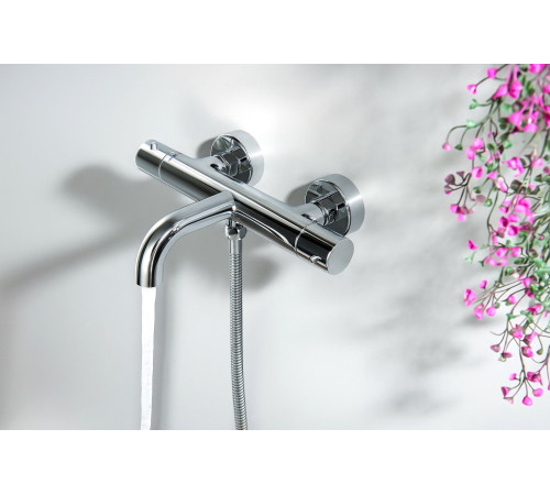 Смеситель для ванны термостатический Aquanet Европа хром AQ1343CR