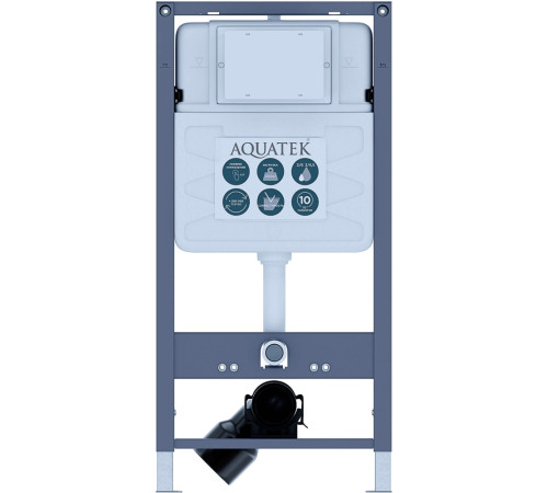 Комплект инсталляции с унитазом AQUATEK ЕВРОПА (рама INSP-0000001, унитаз AQ1900T-00 soft-close) ЕВРОПА-INSP01