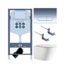 Комплект инсталляция с унитазом Aquatek Либерти (INS-0000023, KKI-0000002, KDI-0000016, AQ1999T-00) ЛИБЕРТИ-016 INS-23