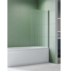 Шторка на ванну Aquanet одноэлементная поворотная 800x1500 мм профиль оружейная сталь рифленое стекло 6 мм AQ.BS.080.2GM