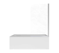 Шторка на ванну Aquanet одноэлементная поворотная 800x1500 мм хром профиль прозрачное стекло 6 мм AQ.BSRC.080.1CH