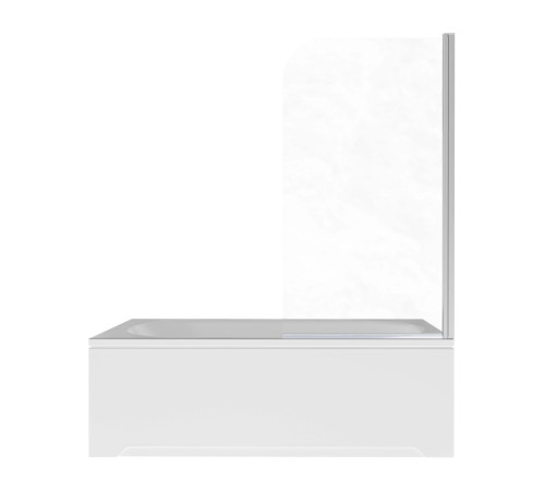 Шторка на ванну Aquanet одноэлементная поворотная 800x1500 мм хром профиль прозрачное стекло 6 мм AQ.BSRC.080.1CH