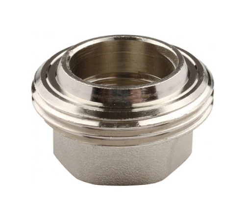 Муфта разъемная латунная никелированная Tiemme 1/2 ВР х 1/2 ВР с плоской прокладкой 1500374