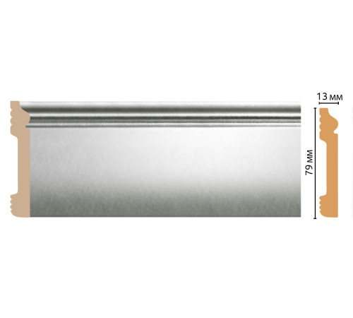 Плинтус напольный DECOMASTER D005 79х13х2400 мм D005-375ДМ