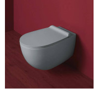 Унитаз подвесной Simas Vignoni 56х36.5 см безободковый Rimless cemento matt VI18 cemento matt