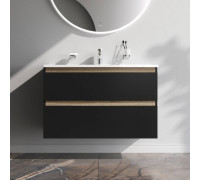 Тумба под раковину подвесная AM.PM X-Joy 100 см черный матовый M85AFHX1002BM