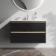 Тумба под раковину подвесная AM.PM X-Joy 100 см черный матовый M85AFHX1002BM