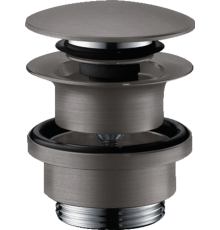 Донный клапан Hansgrohe Push-Open 1 1/4 черный хром 50100340